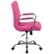 Emma and Oliver Mid-Back Vinyl Executive Swivel Office Chair with Chrome Base and Arms